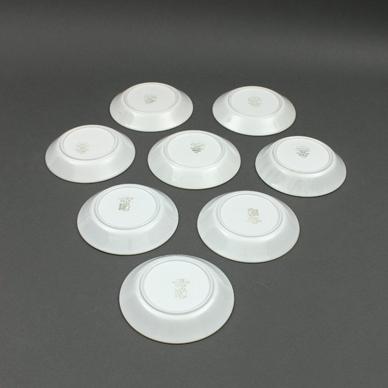 Image 1 of Kaj Franck (1911-1989) - juego de 8 platos - modelo Kilta - fabricante Arabia Finlandia - años 60