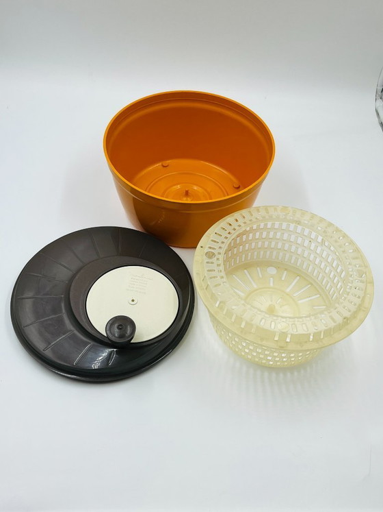 Image 1 of Vintage Moulinex orange salad spinner