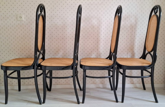 Image 1 of 4x Vintage Dining Room Chairs - Chairs - Thonet Style