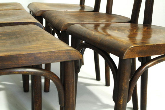 Sedie da pub Thonet H-48, anni '30, set di 6 – Sedie da pranzo, Legno (photo 16 of 16)
