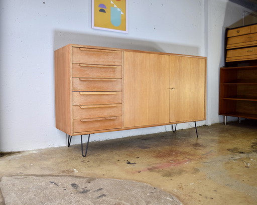 1960s WK Furniture Sideboard Dresser Cabinet Vintage