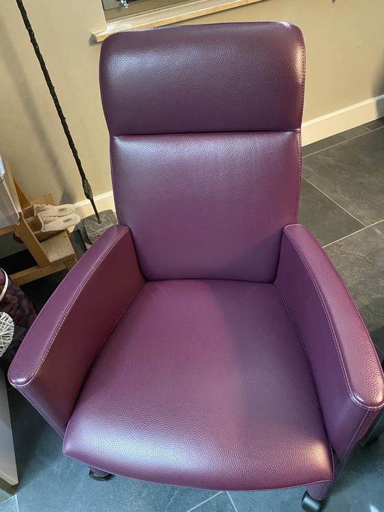 4x Leolux Fauteuils/Eetkamerstoelen. – Leather (photo 3 of 5)