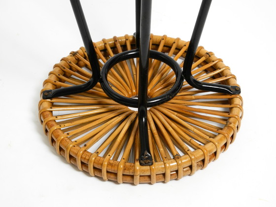 Image 1 of Sgabello da bar in bambù originale del 1960 di Dirk VAN SLIEDREGT per Rohé Noordwolde Paesi Bassi