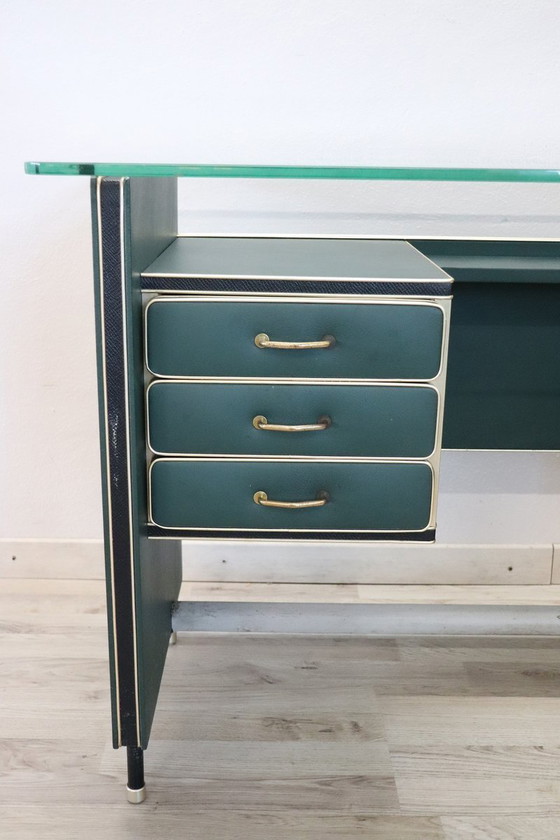 Image 1 of Umberto Mascagni Set Office Desk + Chair (2)