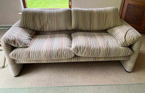 Cassina sofa, ottoman and 2 chairs