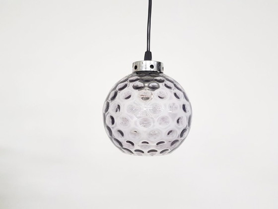 Image 1 of Purple glass pendant lamp