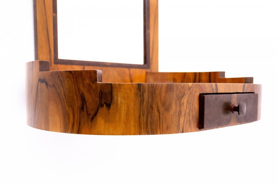 Image 1 of Tavolino da toilette con sedia in stile Art Déco, Polonia, metà del XX secolo.