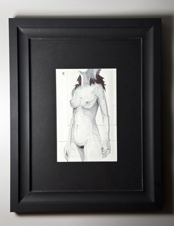 Eugène Eechaut (1928-2019) - Artwork - Framed - Signed, 1977 – Paintings & Drawings, Paper, Plexiglass (photo 9 of 14)