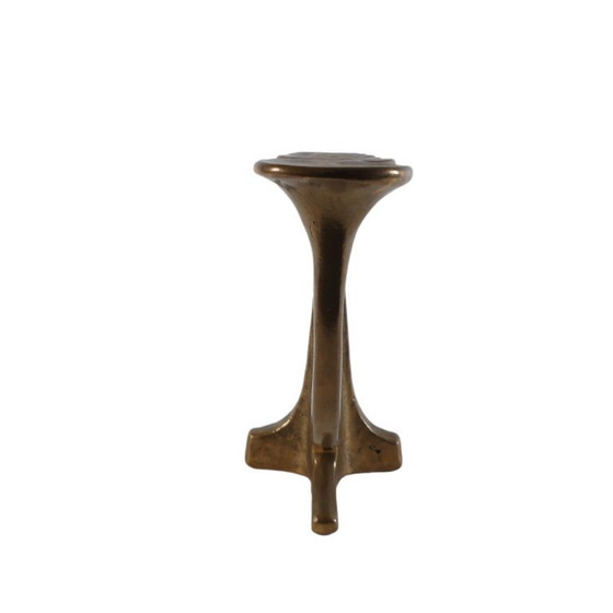 Grande candeliere brutalista in bronzo, 7 fiamme, 36 cm – Harjes, Portacandele, Bronze (photo 4 of 7)