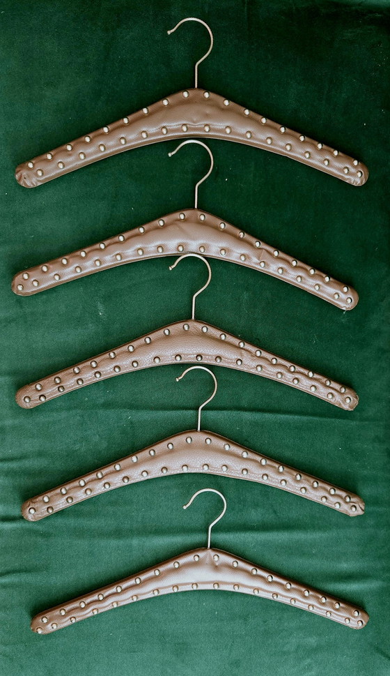 Image 1 of Leatherette hangers from the 60s/70s