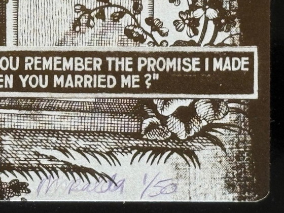 Image 1 of Tecnica mista "Joyce la moglie del generale" di Antoni Miralda - 1970