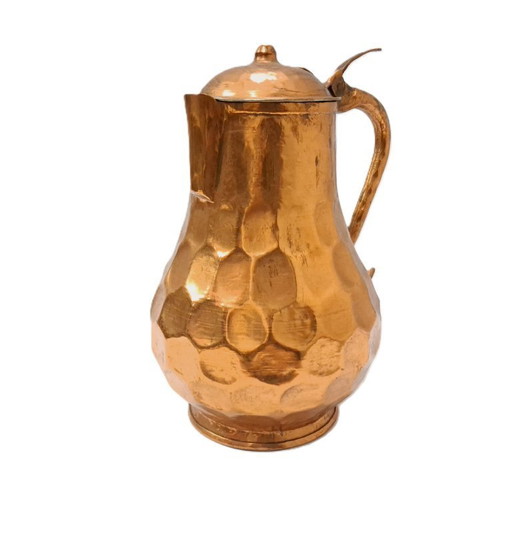 Vintage Kupferkrug mit Deckel