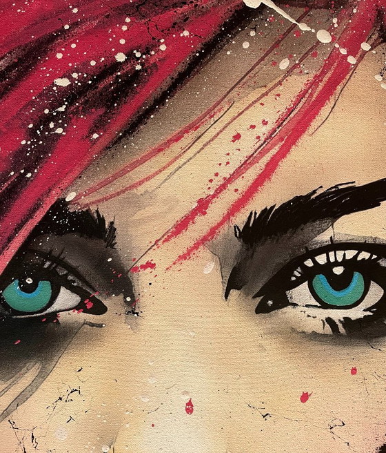 Image 1 of NO1R - Elysia, blushing enigma - Artist canvas