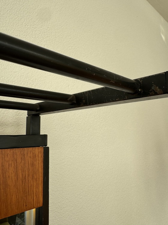 Mobile da ingresso vintage con panca contenitore e specchio – Appendiabiti, Metal, Wood (photo 9 of 9)