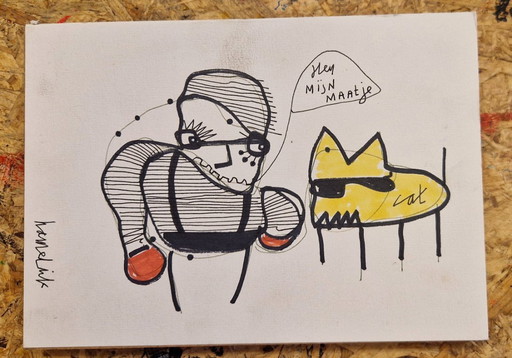 Dessins originaux Hamelink : Copains