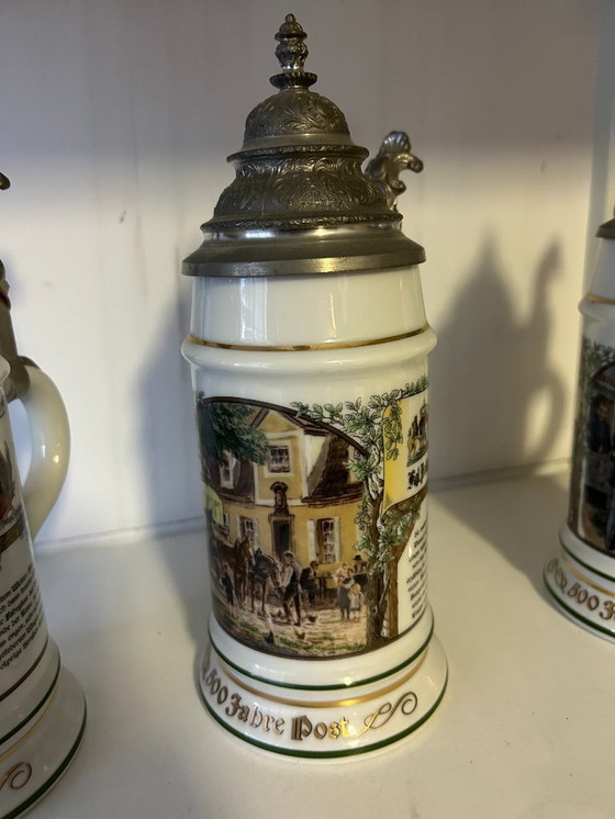 Image 1 of Boccali da birra tedeschi per l'anniversario 500 Jahre Post (edizione limitata)