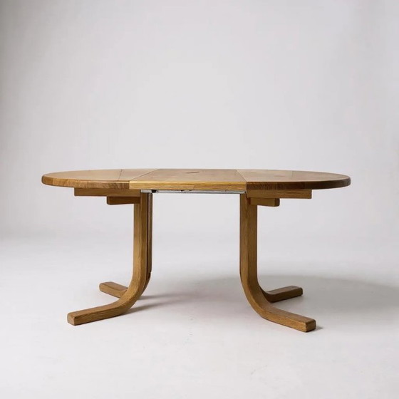 Image 1 of Vintage uitschuifbare eettafel van Maison Seltz, daterend uit de jaren 60/70.