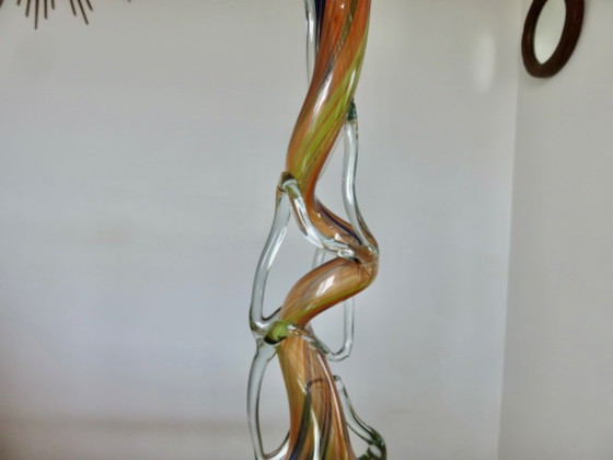 Large vase, soliflore, in blown Murano glass, 1960s-70s (photo 3 of 9)