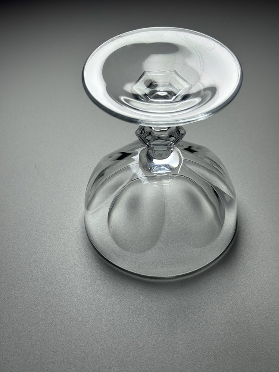 Image 1 of Set di 10 bicchieri da champagne in cristallo - Cristal d'Arques. Metà secolo