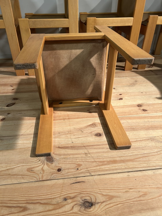 Image 1 of Vintage Ibisco Design Italiaans Tafel & 6 Stoelen Seventies