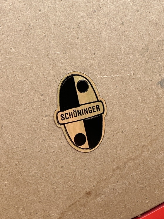 Image 1 of SCHÖNINGER art deco vintage Jaren 70 wand spiegel Hollywood regency stijl