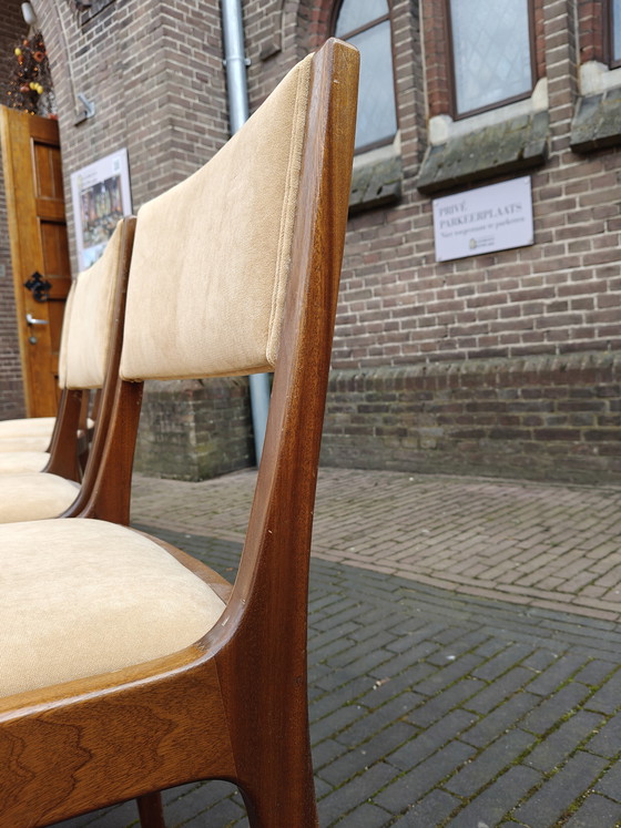 Image 1 of Set vintage eetkamerstoelen zes stuks
