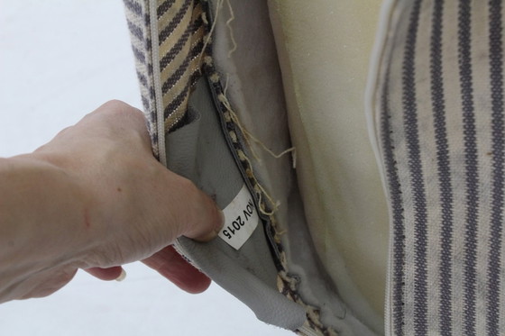 Image 1 of Vintage Togo Ligne Roset 3 seater sofa gray leather by Michel Ducaroy