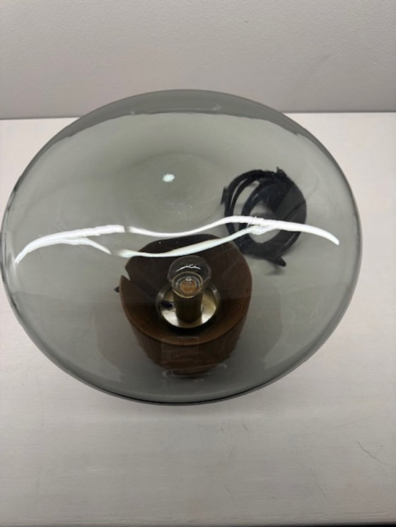 Image 1 of Lampada da tavolo piccola Brokis Muffin in rovere - grigio fumo