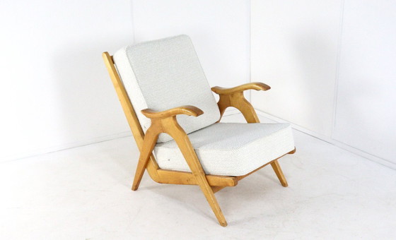 Image 1 of Set of 2 oak vintage armchairs 'Nederweert' vintage