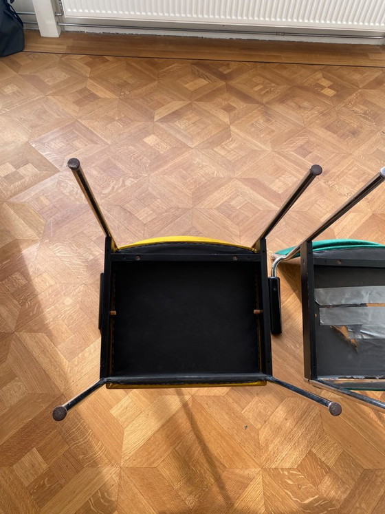 Vintage design Mid-Century stoelen – Eetkamerstoelen, Chroom (photo 8 of 9)