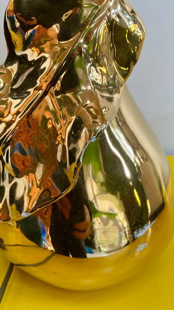 Image 1 of Unieke golden pear-leaf lamp