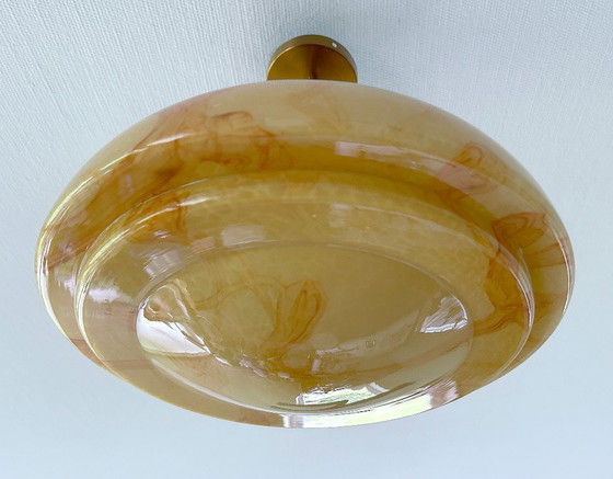 Image 1 of Lampe pendante en verre Art Déco