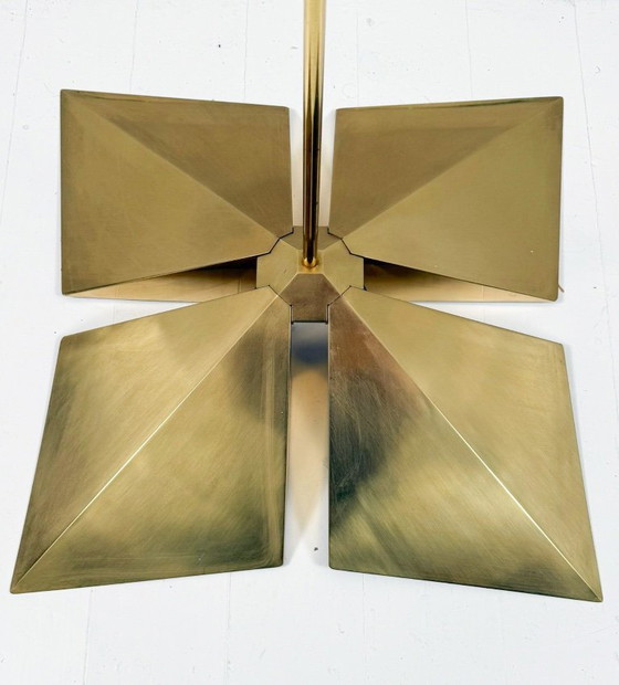 Image 1 of Lampada a sospensione/soffitto in ottone di Vereinigte Werkstätten, Germania, anni '70