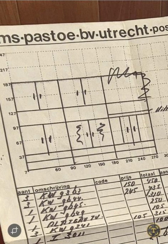Image 1 of Vintage Pastoe modular wall system Cees Braakman made to measure