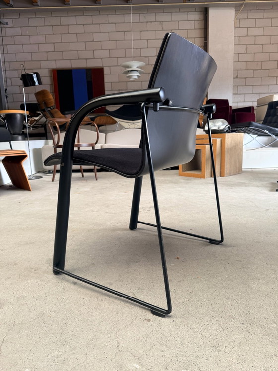 Thonet S320 chair, Wulf Schneider and Ulrich Böhme (stock: 2), Armchairs, Metal, Plastic, Black (photo 7 of 13)