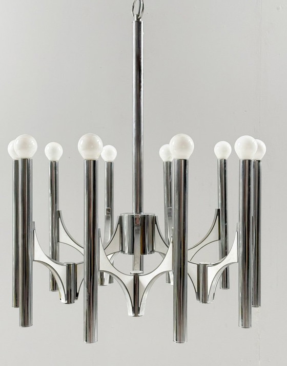 Image 1 of Lampadario di metà secolo di Gaetano Sciolari, Italia, anni '60