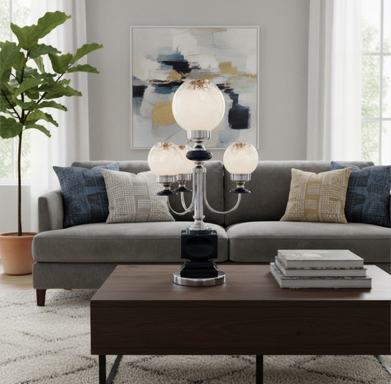 Image 1 of Large Carlo Nason Mazegga Table Lamp, , Italy, 1960s