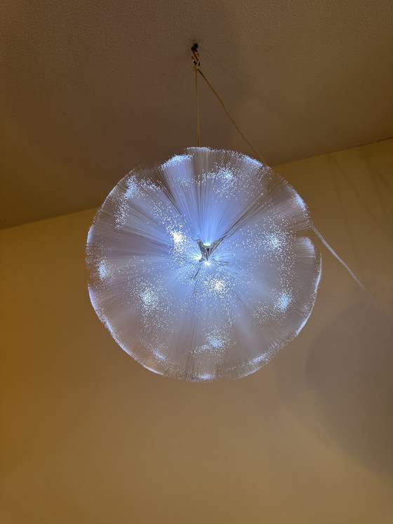 Image 1 of Lampada a sospensione in fibra ottica IKEA STRÅLA della fine degli anni '90/inizio anni 2000.