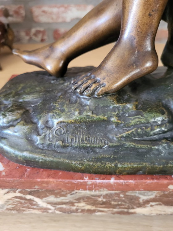 Image 1 of Juego de relojes franceses antiguos de 3 piezas (aprox. 1890-1910) – Signé Guillemin