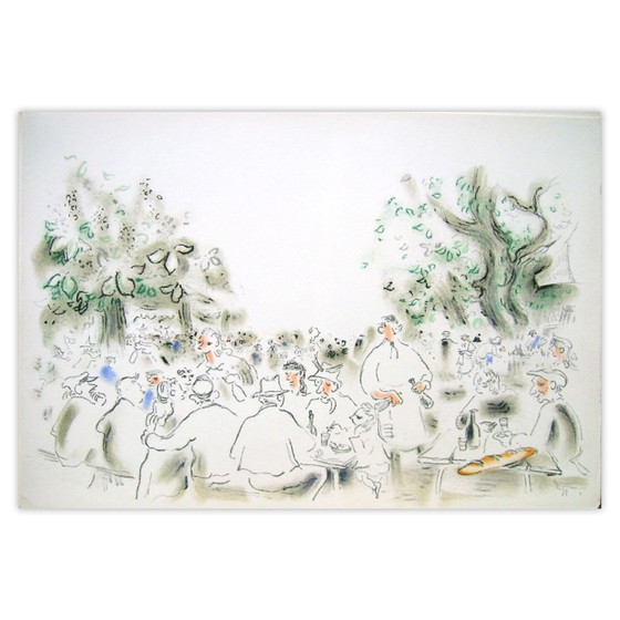 Image 1 of André HAMBOURG Litografía Luces de Honfleur X 1964