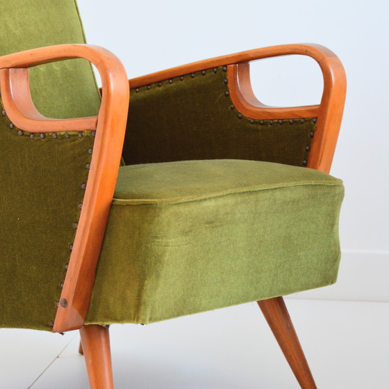 Image 1 of Pair of vintage 1950s armchairs