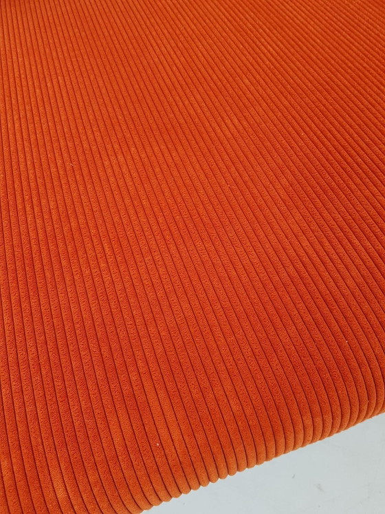 2 Vintage Bankjes Pastoe | Oranje Rib Love Seats Orange – Fauteuils, Metal, Textile (photo 3 of 13)