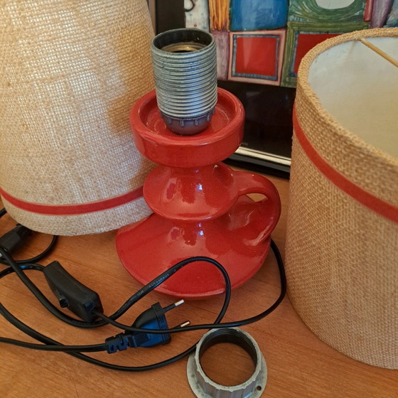 2x Steuler Cari Zalloni ceramic table lamps (presumably ARO lighting components) (photo 7 of 12)
