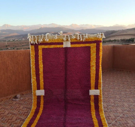 Alfombra bereber hecha a mano 💯 en lana natural 400x300 – Wool (photo 2 of 6)