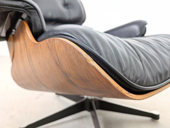 Image 1 of Charles & Ray Eames Lounge chair Miller Ottoman rosewood