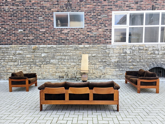 Image 1 of Niels Eilersen jaren 60 bankenset, mid-century jaren 70 zitgroep, suite, bankstel, fauteuils, banken