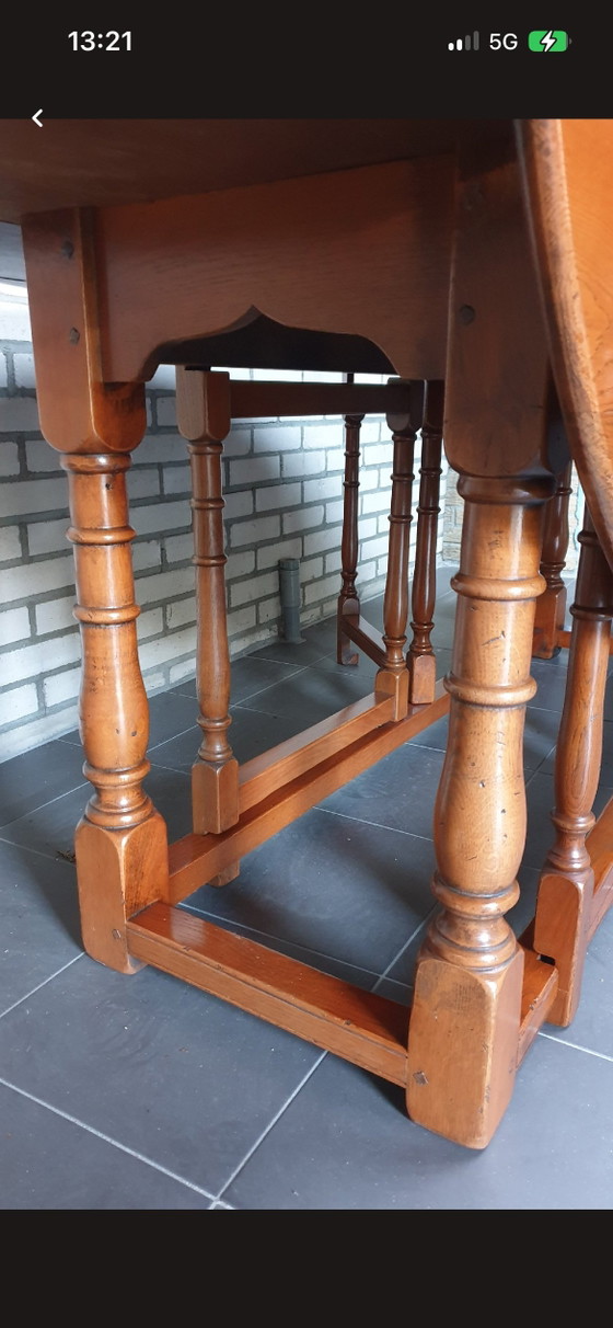 Image 1 of Tavolo a ribalta Schuitema Art Nouveau in ciliegio