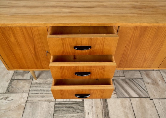 Vintage Long Sideboard, 1960s, Czechoslovakia – Wood (photo 11 of 19)