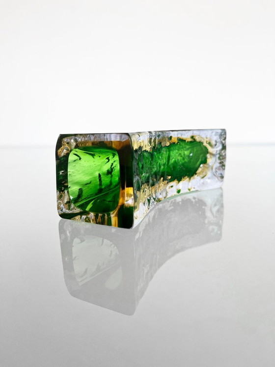 Image 1 of Vintage 1970s Mandruzzato Sommerso Murano vase