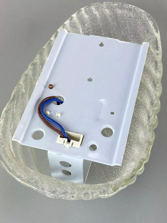 Image 1 of 60's 70's Lampe Lampe murale Lampe Ice Glas Space Age Design